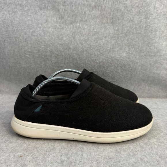 Vessi Shoes Mens Size 8 Sunday Slip On Black & White Loafers Comfort‎ Slippers main image 6
